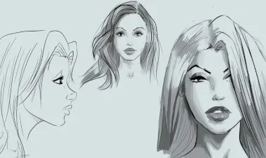 Learn to Draw Pretty Faces for Comic Books