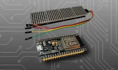 Control a LED Matrix via web interface with Arduino ESP32