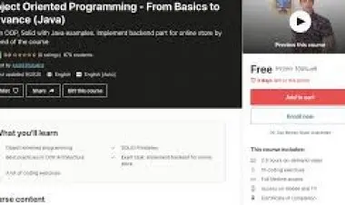 Object Oriented Programming - Basics to Advance (Java OOP)