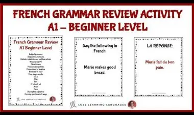 Mastering French DELF A1/A2 Grammar and Vocabulary