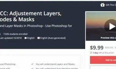 Photoshop CC: Adjustement Layers, Blending Modes & Masks