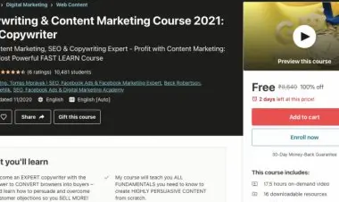 Copywriting & Content Marketing Course: Be a Pro Copywriter