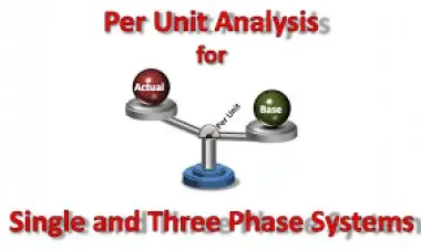 Per Unit Analysis for Single and Three Phase Systems